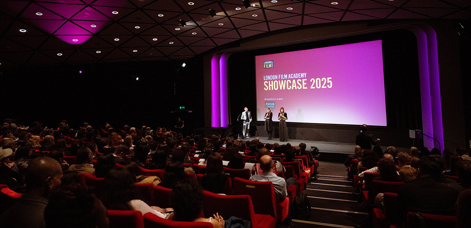 Students and staff sitting in BFI cinema screen