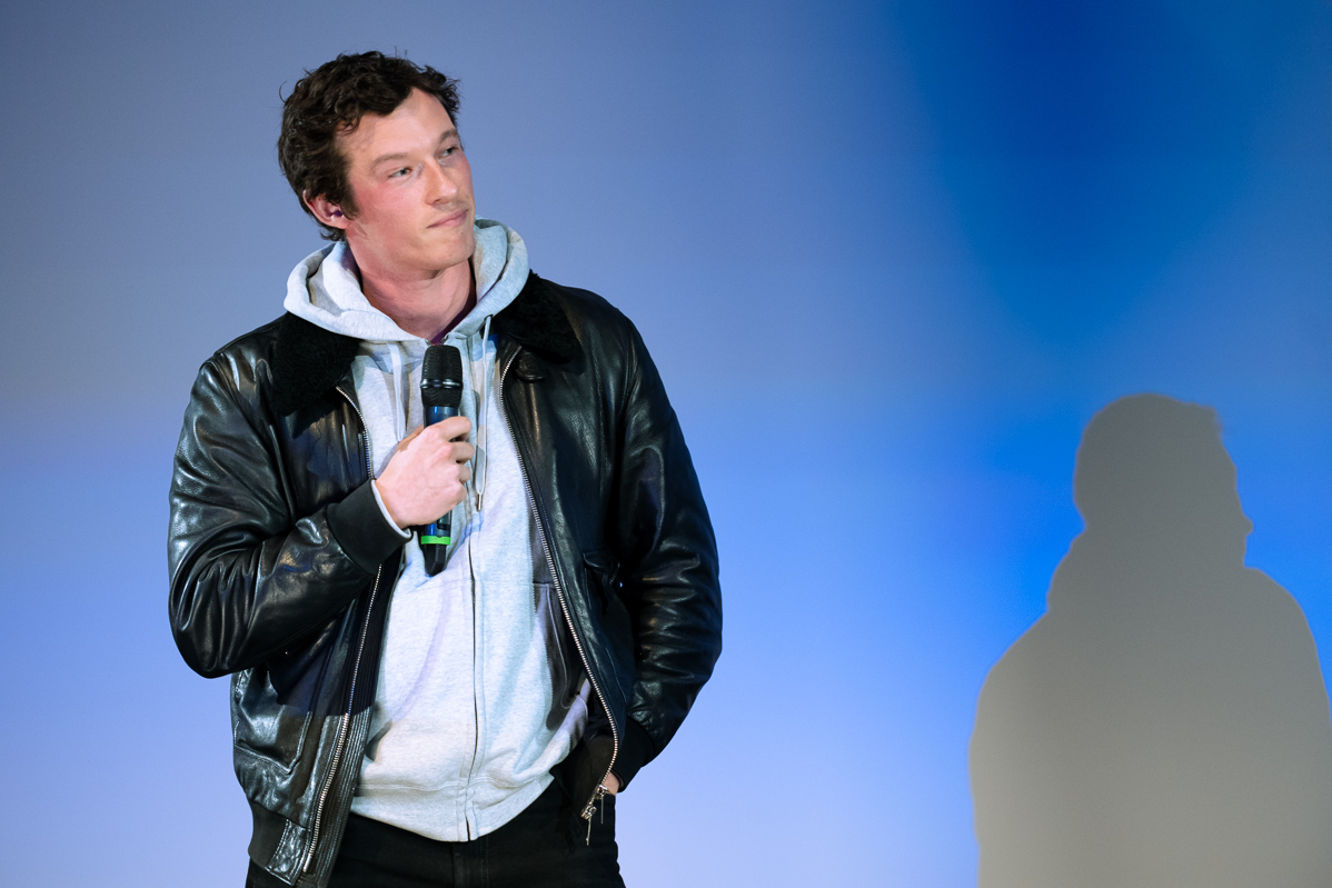 Callum Turner on stage at LFA Showcase 2023