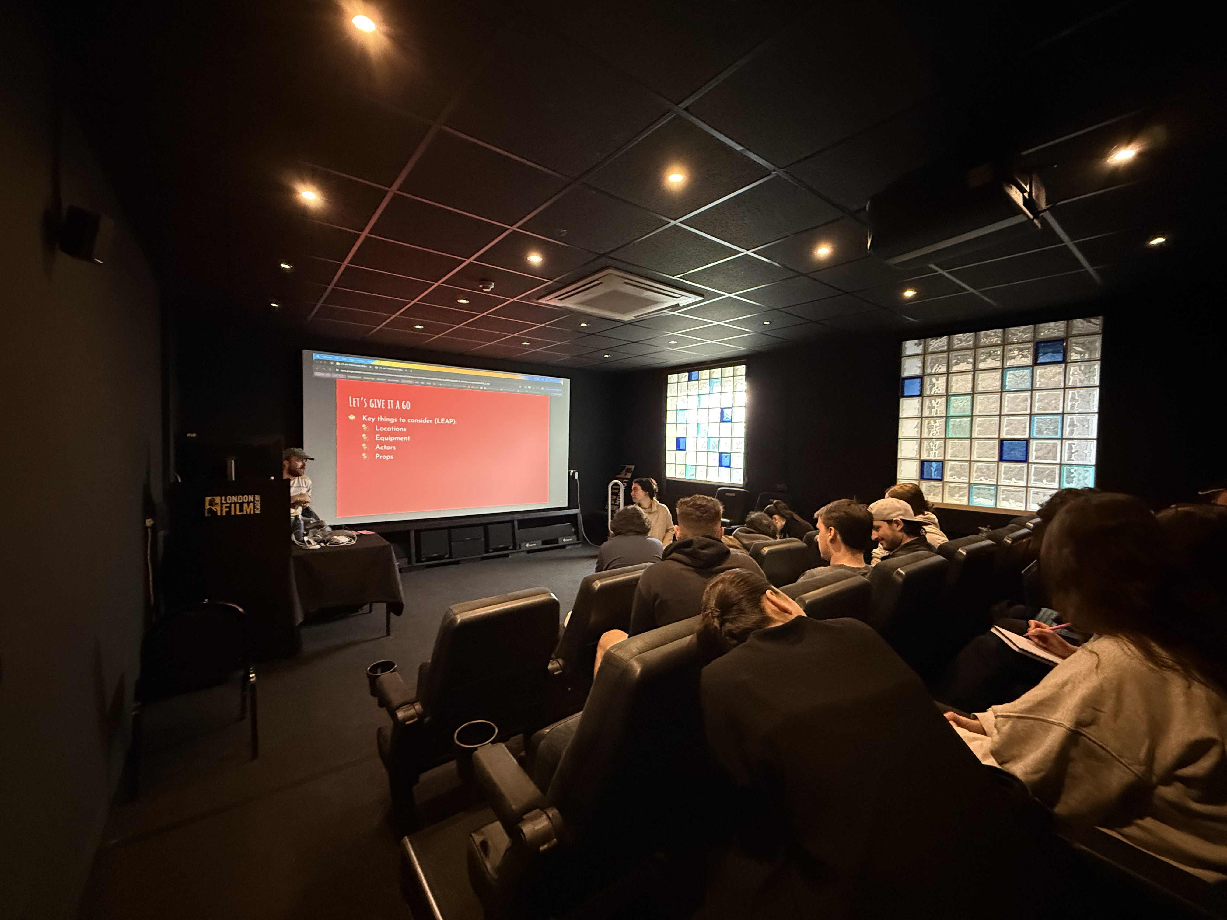LFA MA FILMMAKING STUDENTS AT CINEMA MASTERCLASS